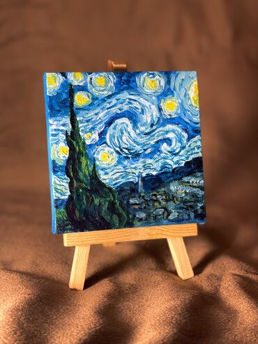 azeri sekilleri yazili: Mini kətan molbertdə✨
10x10sm