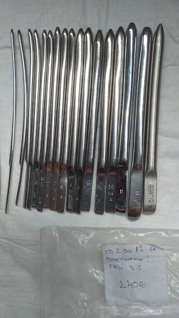 Ostali medicinski proizvodi: Hegar dilatatori Kao sa slika Cene već od 240 eura Ne odgovaram na na lalafo.rs — 22 Ostali medicinski proizvodi: Hegar dilatatori Kao sa slika Cene već od 240 eura Ne odgovaram na — 22