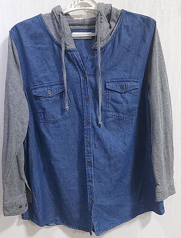 sekis it: John Baner Jeanswear qadın üst geyimi – denim köynək/hudi hibridi - — 1