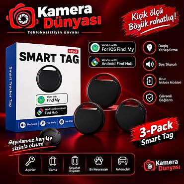 ct8 max smart watch: Smart Tag – Ağıllı İzləyici (3 ədəd paket) - iOS Find My və Android — 1