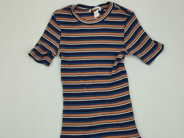 bluzki w paski kolorowe: T-shirt, H&M, XS (EU 34), condition - Good