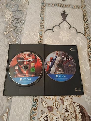 ps4 disker: PS4 üçün diskler Spiderman birde Tekken 7 İkisi 35 manat Bircə qabları — 1