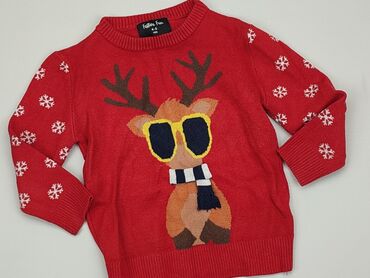 sweterek multicolor: Sweterek, 4-5 lat, 104-110 cm, stan - Zadowalający