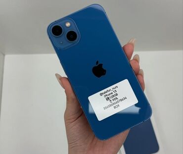 Apple iPhone: IPhone 13, Б/у, 128 ГБ, Синий, Коробка