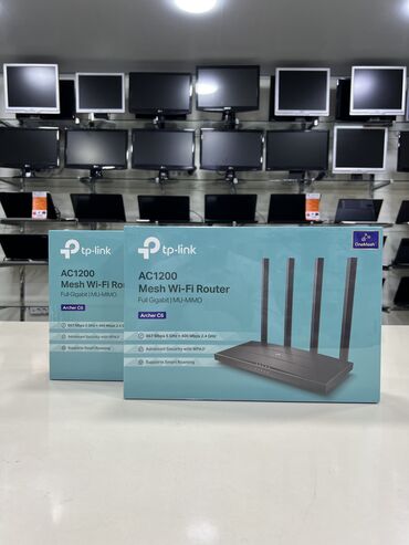 Monitorlar: TP-LİNK AC1200 Wi-Fi Router ▫️867 Mbps 5 GHz + 400 Mbps 2.4 GHz