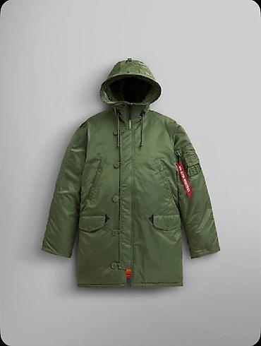 Личные вещи: Мужская парка Alpha Industries с меховым капюшоном. - Цвет: чёрный с — 6
