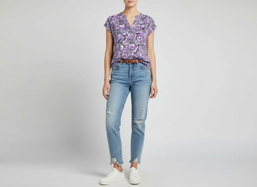 koszulka croop: Women's blouse, size S at lalafo.pl koszulka croop: Women's blouse, size S