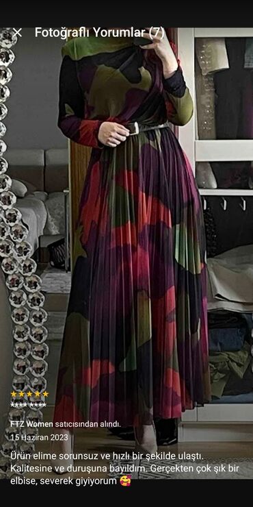 rengli donlar: Повседневное платье, Макси, XL (EU 42)
