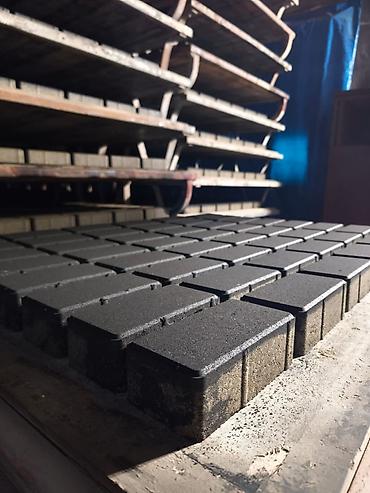 Beton plitələr: Rəngli səki daşları – zavod istehsalı - İkiqat qatlı vibropress — 12