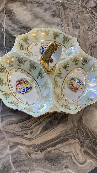 Qab-qacaq və mətbəx ləvazimatları: Thun Karlovarský Porcelán üç bölməli servis qabı (Czech Republic) — 1