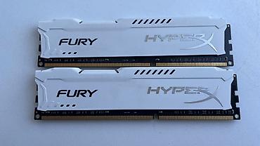 Оперативная память (RAM) для ПК: Kingston HyperX Fury White 16GB (2×8GB) DDR3 1866MHz Продам комплект — 1