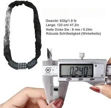 Dodaci za bicikl: Lanac za zaključavanje bicikla sa šifrom – PROVELO - Robustan lanac — 13