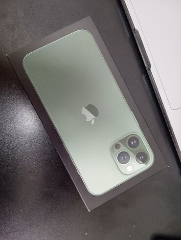 чехол 13: IPhone 13 Pro Max, Б/у, 256 ГБ, Зеленый, Чехол, Коробка, 87 %