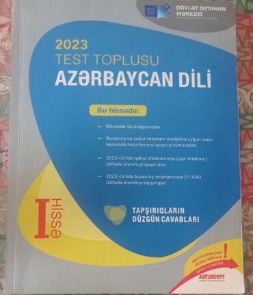 tibbi formalarin satisi: Azərbaycan dili test toplusu 2023 il1 hissə
Yarimqiymete satiram