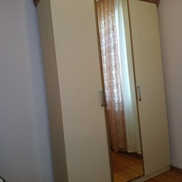 кровать двухспальная: Oğlan və qız üçün, İşlənmiş, 2 təknəfərlik çarpayı, Dolab, Tumba