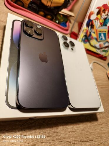 a03 core: IPhone 14 Pro Max, Колдонулган, 256 ГБ, Deep Purple, Кабель, Куту, 84 %