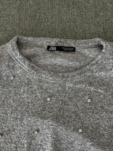 h and m majice: M (EU 38), Single-colored, color - Grey