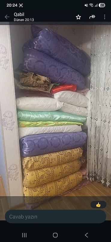Постельное белье: Yorğan-döşək dəsti - Komplekt: bir neçə ədəd yorğan, döşək və yastıq — 1