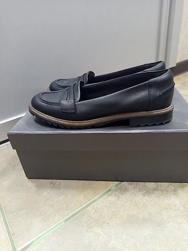 Мокасины и лоферы: Лоферы, 38, Clarks, Б/у, цвет - Черный, Самовывоз — 2