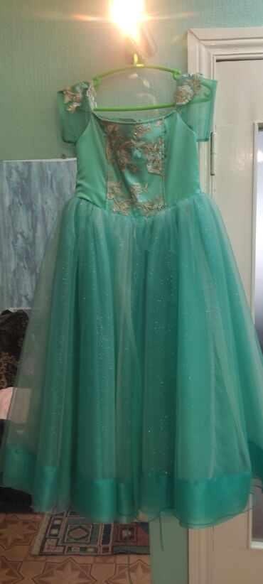 свадебное платье на прокат: Детское платье, цвет - Зеленый, Новый