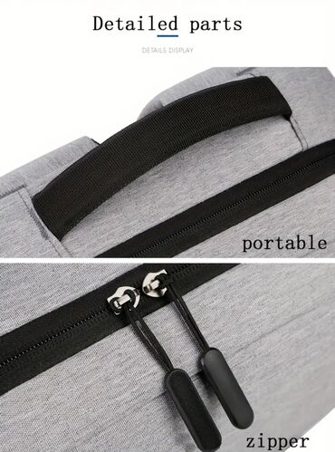 Noutbuklar üçün örtük və çantalar: Minimalist dizaynlı uniseks laptop çantası - Rəng: qara (şəkillərdə — 6