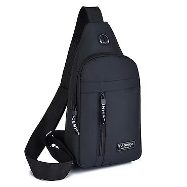 Aksesuarlar: - Şəhər üslubunda unisex çiyin/kross-bodi sling çantası - Rəng: qara — 1