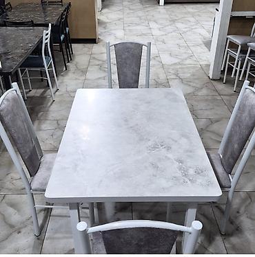 silver kitchen: Кухонный стол и стул, Новый, цвет - Серый — 2