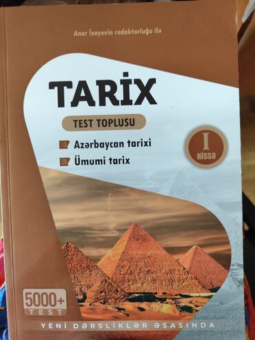 anar isayev ümumi tarix pdf 2022: Anar İsayev Tarix 1-ci hissə 5000 test kitabı satılır . Dərsliklərə