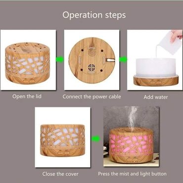 Difuzeri: Cena 3000 dinara Aroma difuzor sa 7 led svetla Difuzer esencijalnog — 8