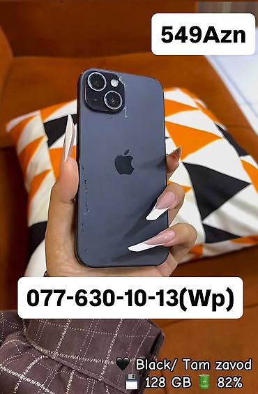 IPhone 15, 128 GB, Qara, Face ID lalafo.az -da IPhone 15, 128 GB, Qara, Face ID