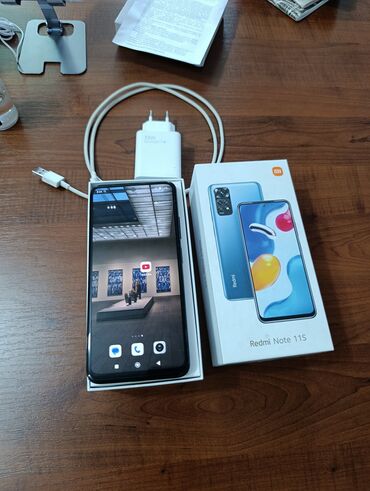 tab a9: Redmi, Redmi Note 11S, Колдонулган, 128 ГБ, түсү - Кара, 2 SIM