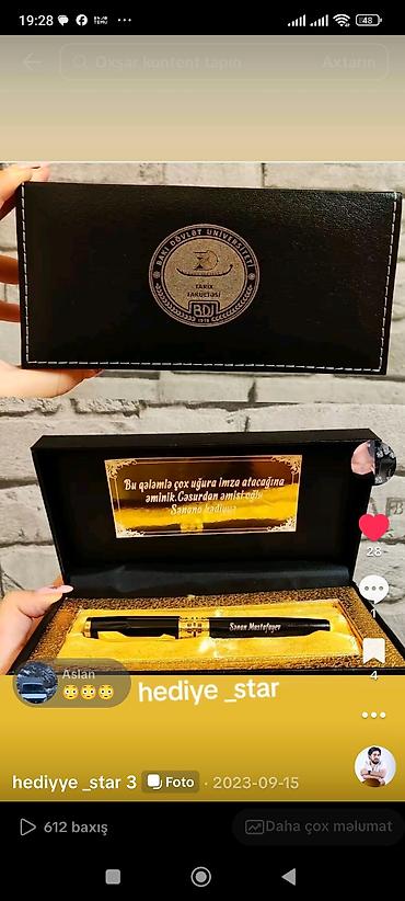 ruçkalar: Fərdi yazılı hədiyyə qələmləri - Ad, soyad, baş hərflər və ya — 2