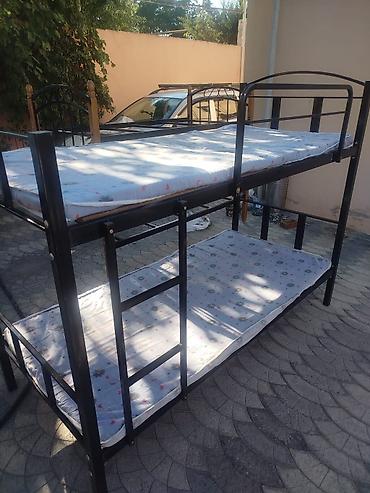 matras demiri: İki mərtəbəli çarpayı – dəmir karkaslı - Material: möhkəm metal — 4
