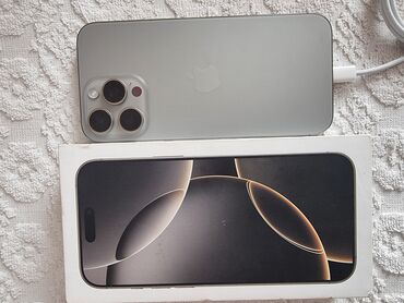 Samsung: IPhone 16 Pro Max, 256 GB, Natural Titanium, Zəmanət, Face ID, Sənədlərlə
