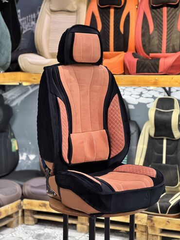 Чехлы и накидки на сиденья: Чехлы Алькантара, С подушкой, цвет - Серый, Новый, Платная доставка, Самовывоз, Бесплатная доставка — 3