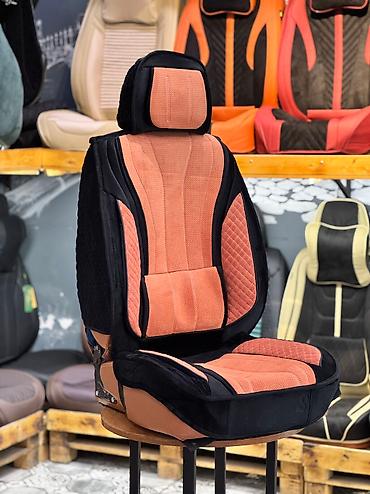 Чехлы и накидки на сиденья: Чехлы Алькантара, С подушкой, цвет - Черный, Новый, Бесплатная доставка, Платная доставка, Самовывоз — 3