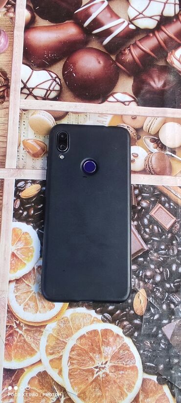 обмен доплачу: Redmi, Redmi 7, Колдонулган, 64 ГБ, түсү - Көк, 2 SIM