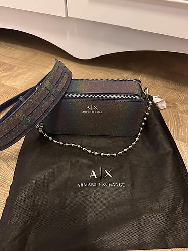 Armani Exchange (A|X) çanta dəsti - Model: A|X crossbody/omuz çantası