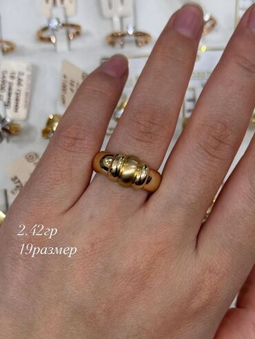 Кольца: Кольцо, Коктейльное, Проба 585, Женские, Без вставки, Новый — 24