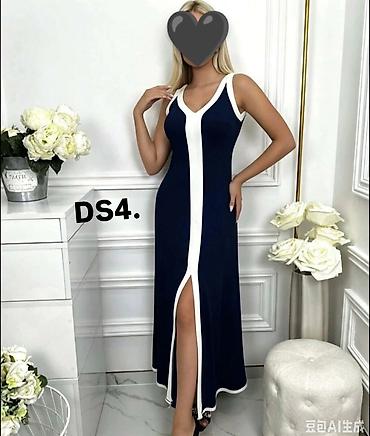 prepravka odece: Elegantna duga haljina bez rukava – model - Kroj: pripijena silueta — 3