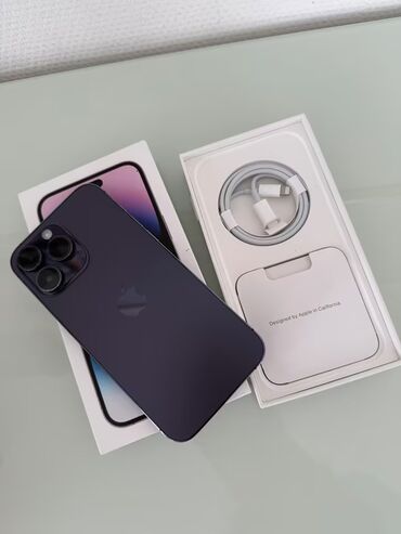 ipod touch 6: IPhone 14 Pro, Колдонулган, 256 ГБ, Deep Purple, Заряддоочу түзүлүш, Коргоочу айнек, Кабель, 85 %