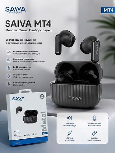 galaxy buds: Беспроводные наушники SAIVA MT4 - Форм-фактор: TWS-вкладыши с — 1
