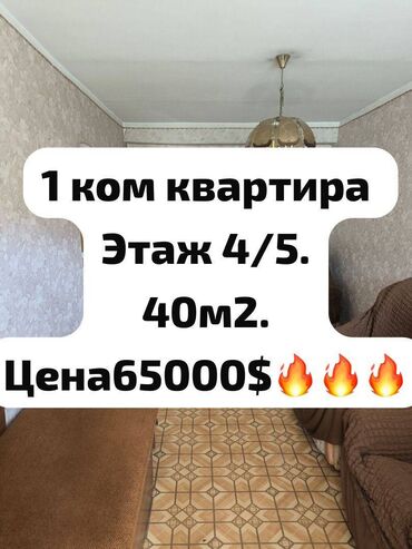 тц бишкек парк: 1 комната, 40 м², Индивидуалка, 4 этаж, Евроремонт