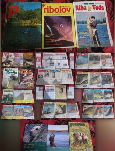 Knjige i stripovi: Ribolovački i lovački časopisi – 39 brojeva (8 grupa): Bistro, Ribo — 1