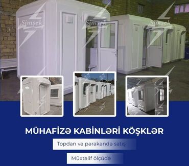 Butkalar, köşklar: Bütün hava şəraitinə davamlı Mühafizə kabinləri Köşklər Gözətçi