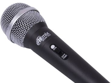 Вокальные микрофоны: Микрофон проводной Ritmix RDM-150 Любители караоке или ведущие