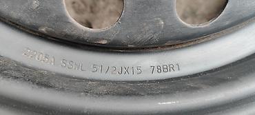 15: Железные Диски R 15 Toyota, 1 шт, отверстий - 4, Б/у — 2