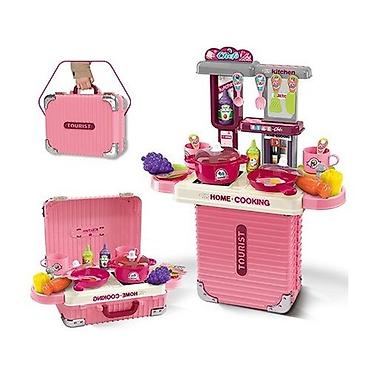 mobil oyuncaq: Uşaq oyuncağı: 3‑ü 1‑də daşınan mətbəx dəsti – “Kitchen / Home — 2