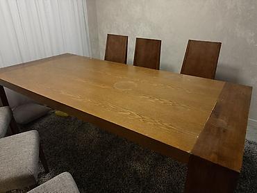 dinner table: Стол и стул для зала, Б/у, Самовывоз, цвет - Серый — 7