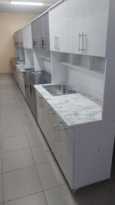 Кухонные гарнитуры: Кухонный гарнитур, Новый, цвет - Белый, Платная доставка — 8